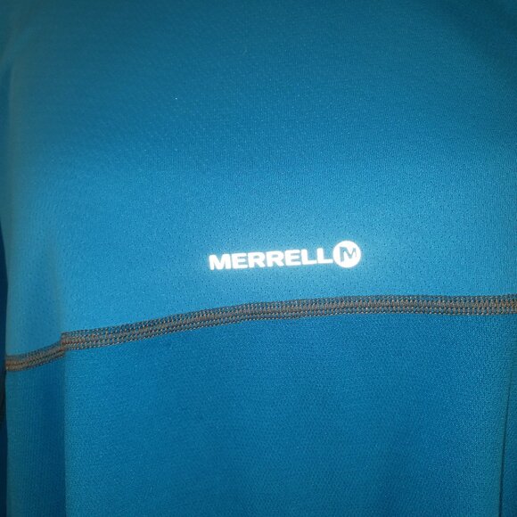 Merrell Select Wick Blue Short Sleeve Running Shirt - Men's XXL - Picture 1 of 5